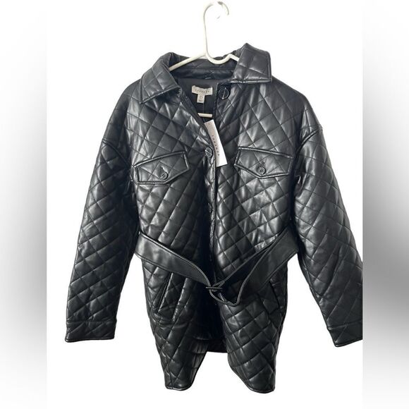 Topshop Jackets & Blazers - Top Shop Quinn Faux Leather Jacket Size UK 8/US 4